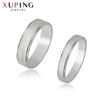 R-71 Xuping Großhandel Schmuck liefert Weißgold Ring Einstellung + Silber Farbe Edelstahl Material Schmuck Joyas al por Bürgermeister